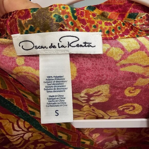 NWOT Oscar de la Renta Floral Print Pajama Set Size Small - Picture 5 of 7